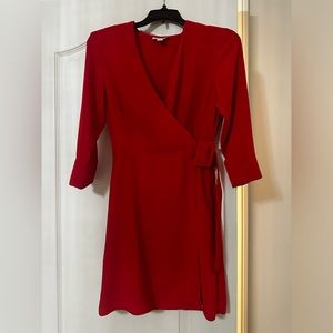 Top shop Red Mini Wrap Dress